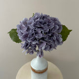 Kunstig Hortensia - Mørkelilla