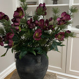 Kunstig Helleborus - Bordeaux