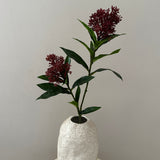 Kunstig Skimmia - Bordeaux
