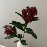 Kunstig Skimmia - Bordeaux