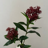 Kunstig Skimmia - Bordeaux