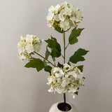 Kunstig Hortensia 3 hovedet - Hvid