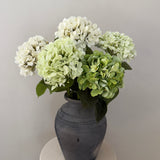 Kunstig Hortensia Belle Buket - 'White & Green'