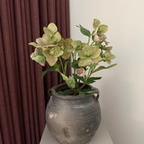 Kunstig Helleborus plante - Lilla/grøn