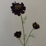 Kunstig Scabiosa - Bordeaux