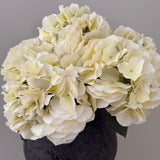 Kunstig Hortensia Buket - Creme (5 stk)