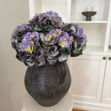Kunstig Hortensia Buket - Gradueret Lilla (5 stk)