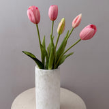 Kunstig Tulipan bundt - Lyserød