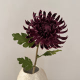 Kunstig Chrystantemum - Burgundy