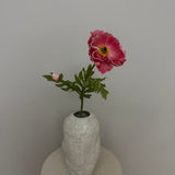 Kunstig Valmue Stor - Pink