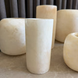 Alabast lysestage Cylinder - lille