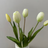 Kunstig Tulipan bundt - Hvid