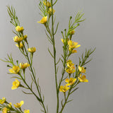 Artificial Wax Flower - Yellow