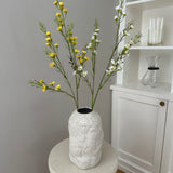Artificial Wax Flower - White