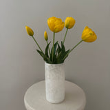 Kunstig 'Dobbelt blomstrende' Tulipan bundt - Gul