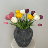 Kunstig 'Dobbelt blomstrende' Tulipan bundt - Lilla