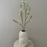 Artificial Wax Flower - White