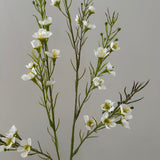 Artificial Wax Flower - White