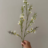 Artificial Wax Flower - White
