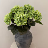 Kunstig Hortensia Belle Buket - Grøn (5 stk)