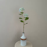 Kunstig Hortensia 2 hovedet - Blå