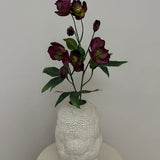 Kunstig Helleborus - Bordeaux